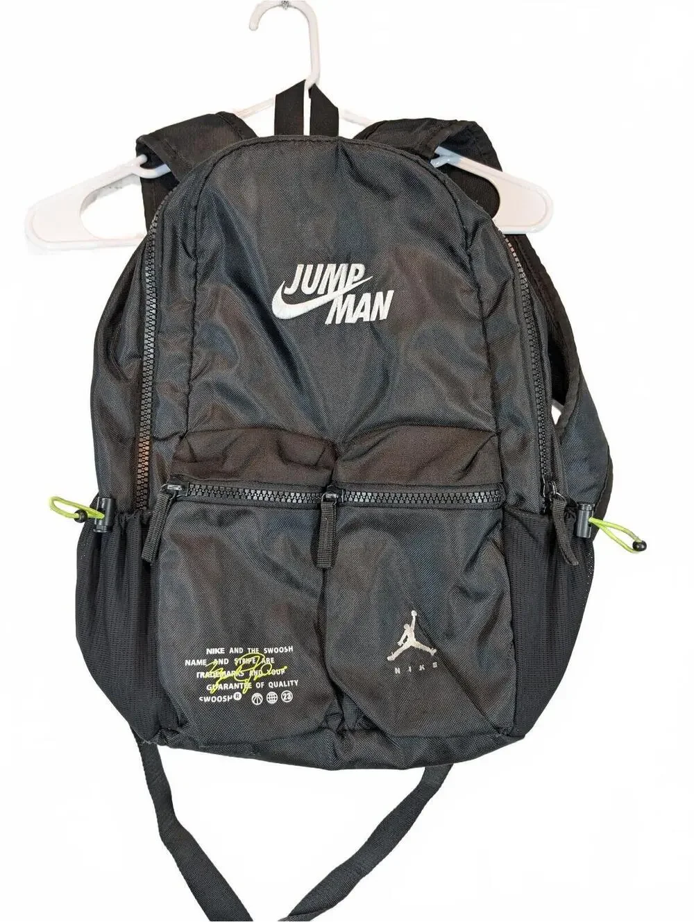 Nike Jumpman Air Jordan Backpack School Laptop Travel Bag Black Unisex Large